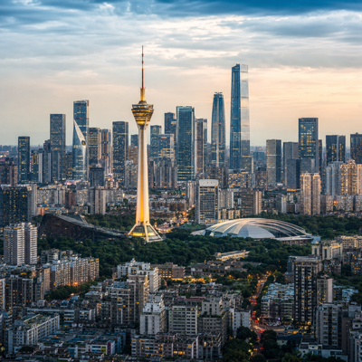 AI vision of Chengdu